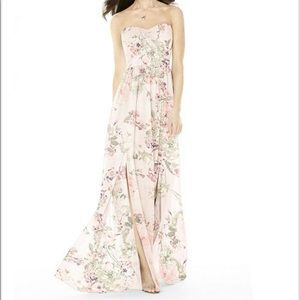Floral bridesmaid dress (Dessy) -lux chiffon